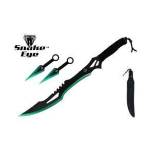 Snake Eye - Fantasy Sword with 2 Throwing Knives - SE-1716-4