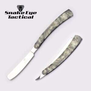 Snake Eye - Tactical Straight Razor Manual Folding Knife - SE-1362D5