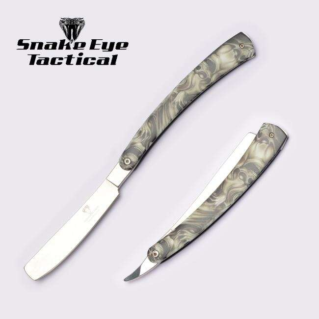 Snake Eye - Tactical Straight Razor Manual Folding Knife - SE-1362D5