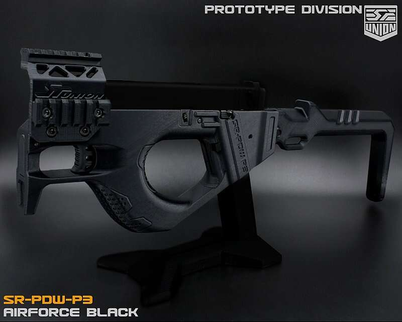 SRU - Airsoft PDW P3 Conversion for Marui Glock - Black