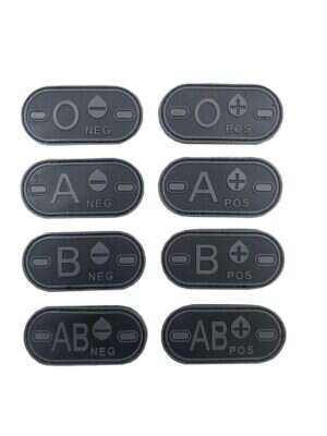 Blood patch AB NEG - TYPE D - black/grey