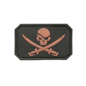 Patch PVC 3D SEAL TEAM, gray/send