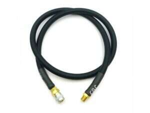 EPeS HPA S a F Braided Hose, 100 cm, QD Foster plus 1/8 NPT - Black
