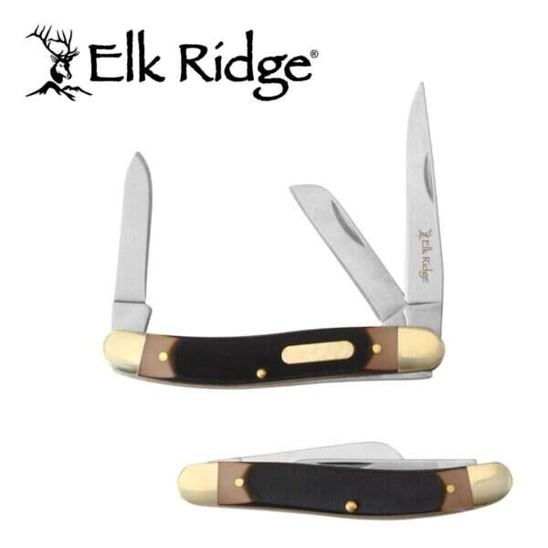 Elk Ridge - Folding Knife - Gentleman's Knife - Stockman - ER-323BR