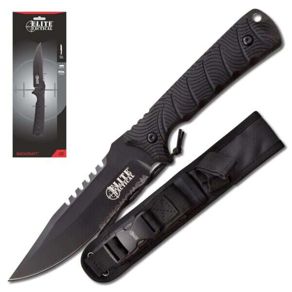 Elite Tactical - BACKDRAFT - Fixed Blade Knife - ET-FIX005BKS