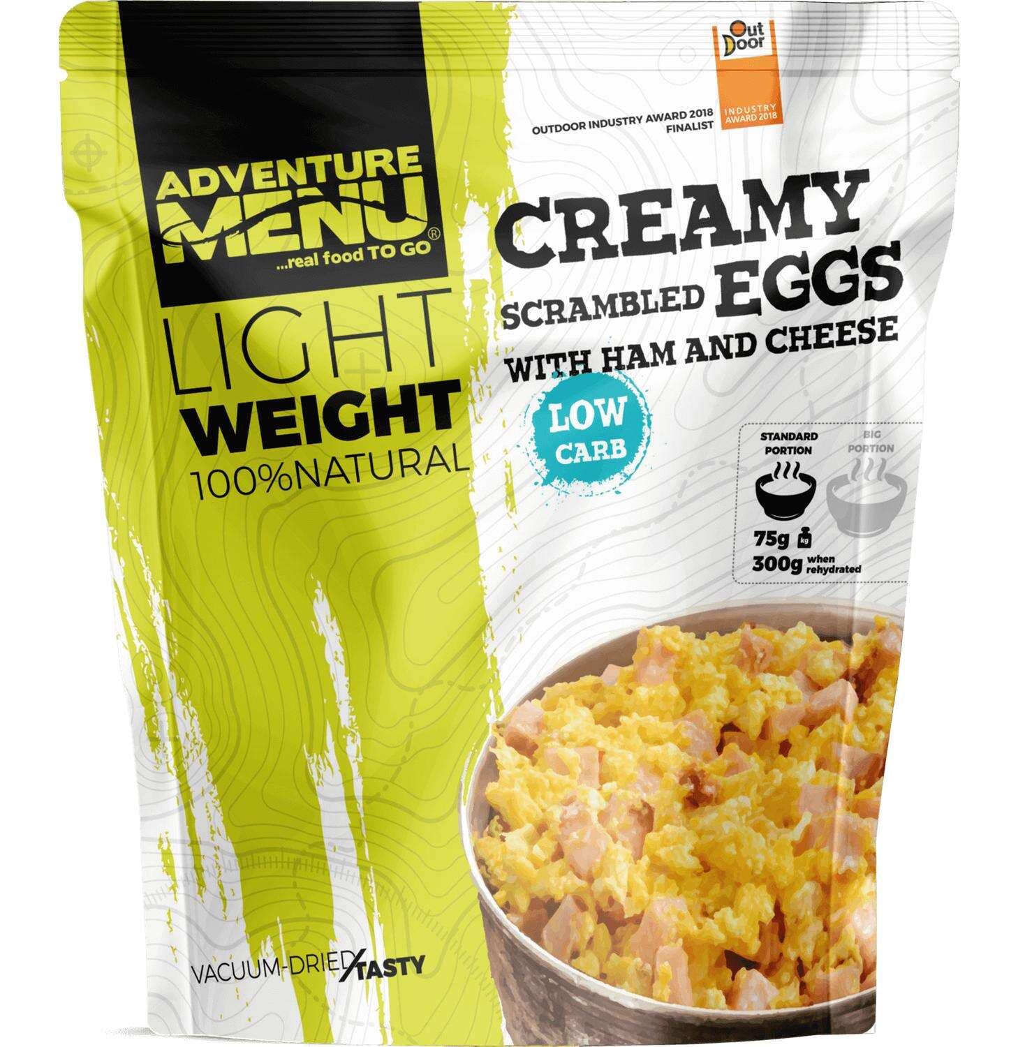 Lightweight Creamy scrambled eggs with ham and cheese 400g