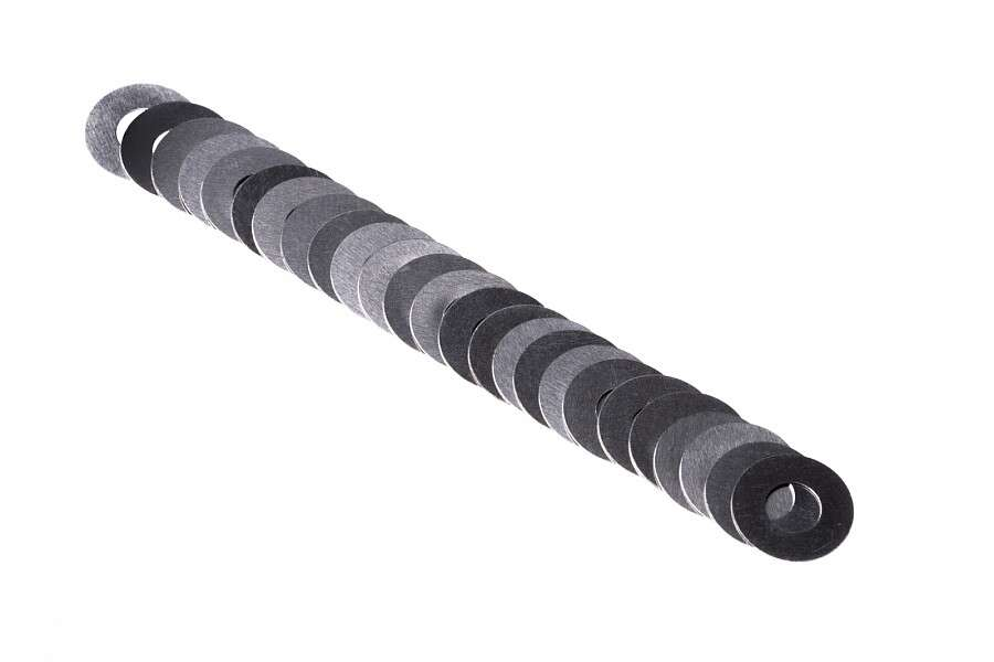 INOX Shim set 0,05mm - Ø4mm - 25pcs