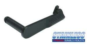 Stainless Slide Stop for MARUI M1911 (Black)
