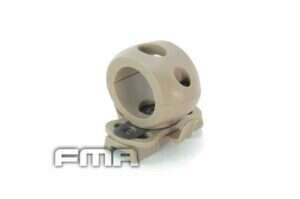 FMA 25mm Flashlight Single Clamp ARC Mount - Tan