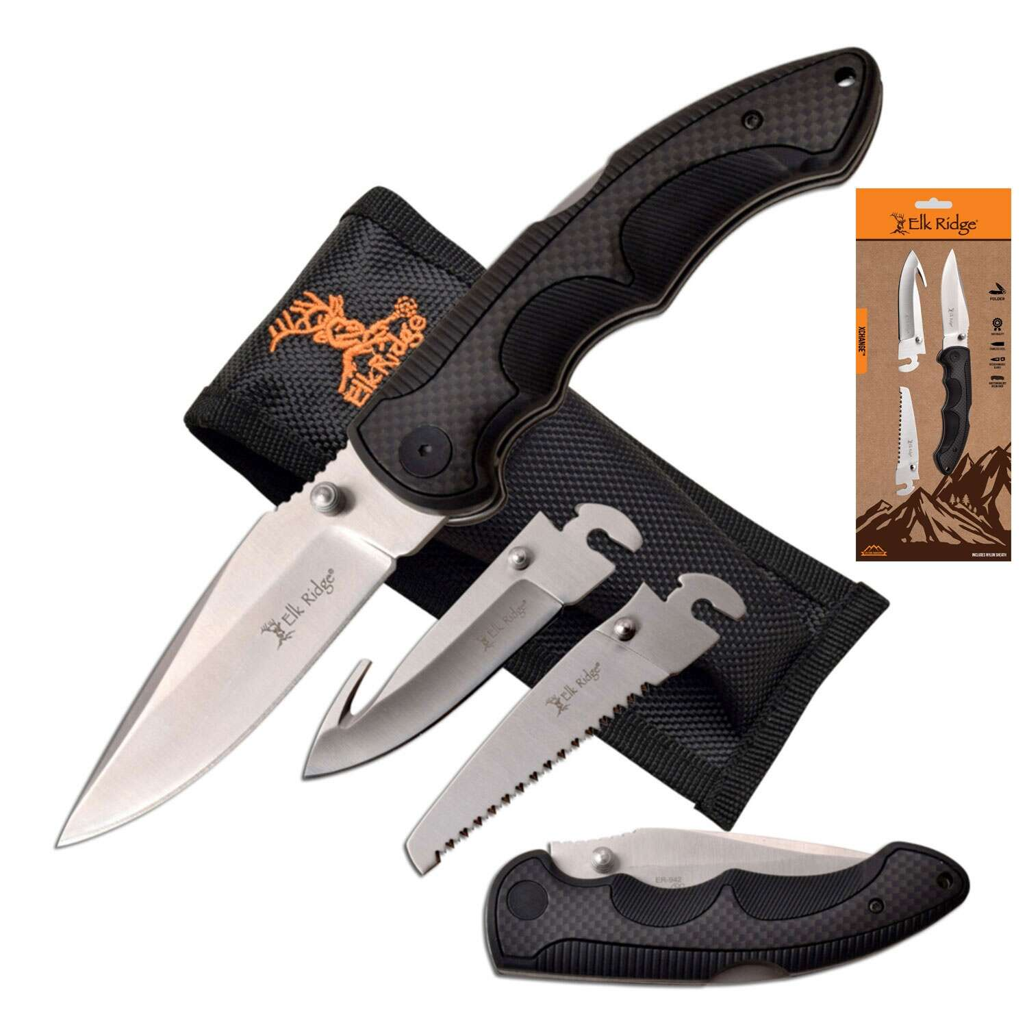 Elk Ridge - Xchange Folding Knife (Clamshell) - ER-942BKCS