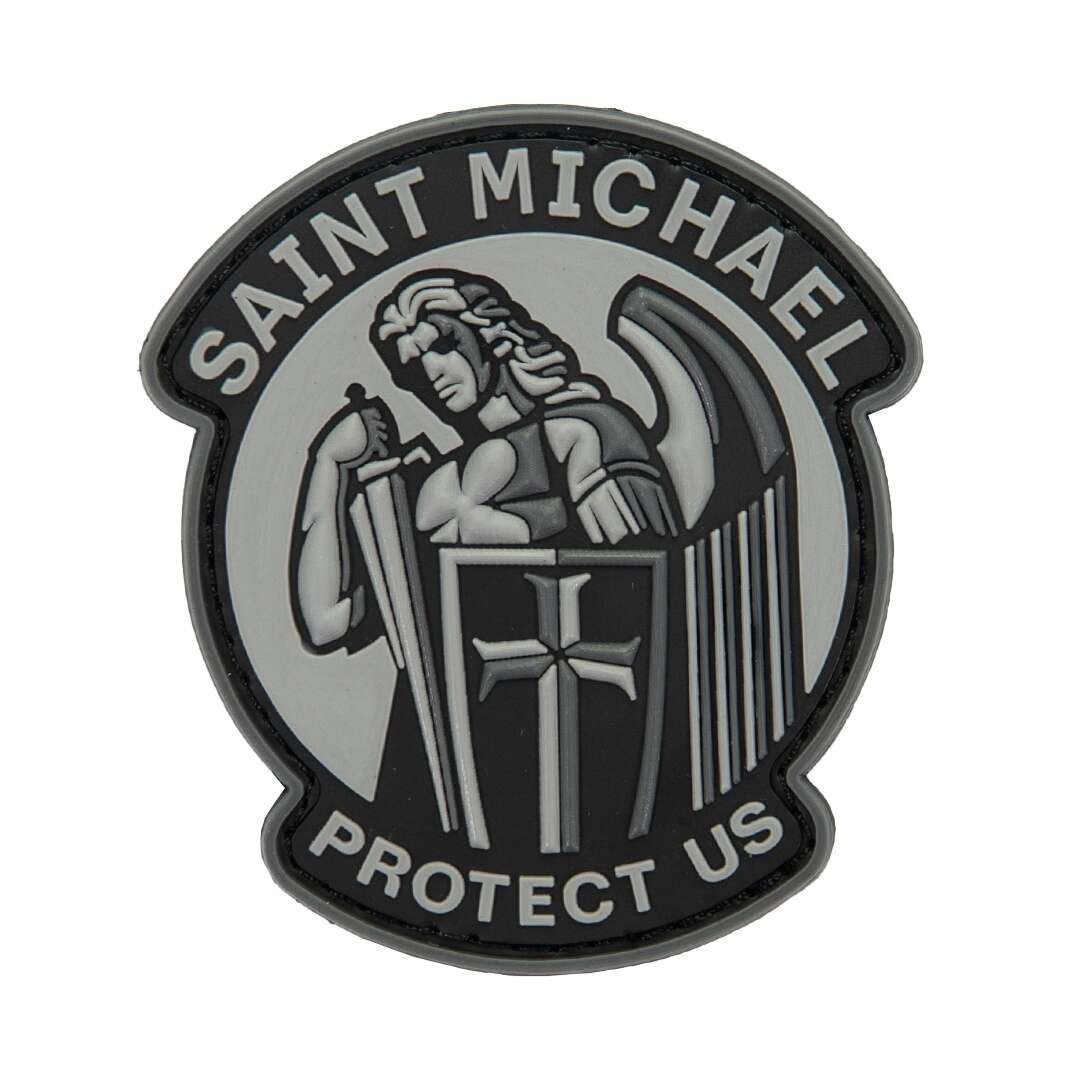 3D PVC SAINT MICHAEL PROTECT US JTG(R) Patch - Grey