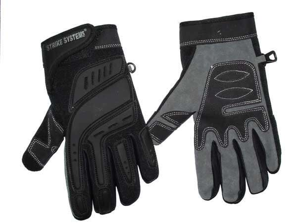 STRIKE Tactical Gloves with Knuckle Protection - Gray / black