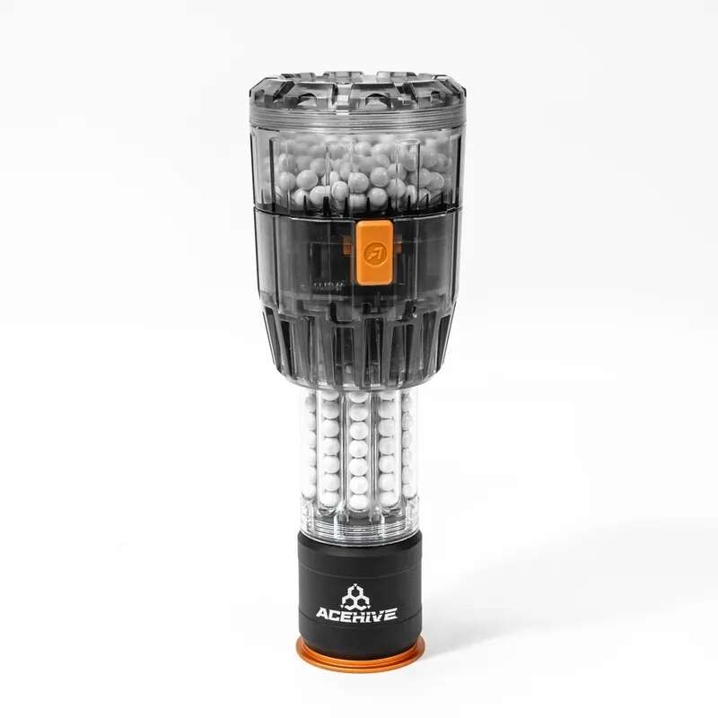 AceTech AceHive 40mm Gas Grenades, 80 BBs (2 pcs) and SPAWNER Loader - Transparent