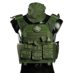ANAREUS SPIDER Modular Plate Carrier - Green