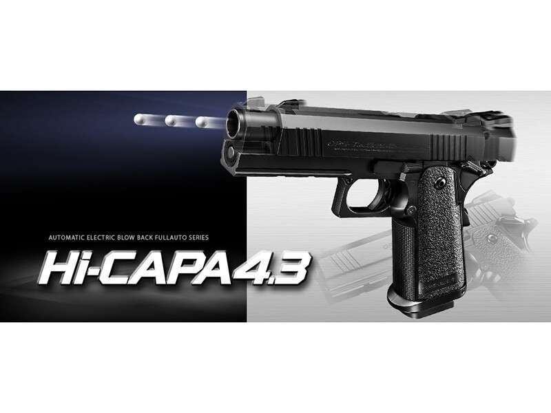 TM AAA Hi-Capa 4.3 Blowback (EBB) Battery Pistol - Black