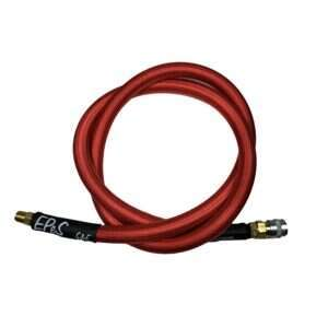 EPeS HPA S a F Braided Hose, 100 cm, QD Foster plus 1/8 NPT - Red