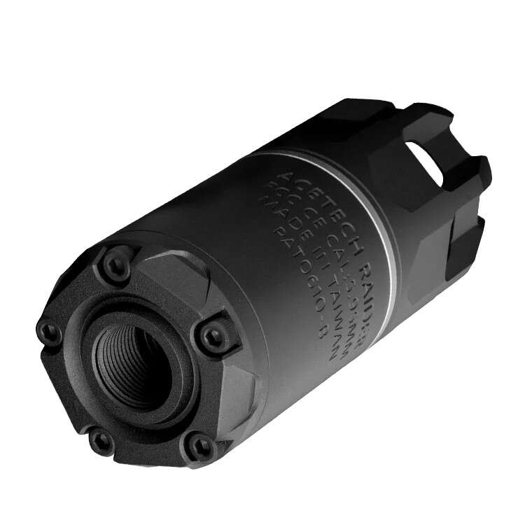 AceTech RAIDER Tracer Suppressor with Muzzle Flame (BLASTER M) - Black