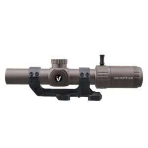 VictOptics LPVO Riflescope S6 1–6x24 plus One-Piece High Mount - Brown