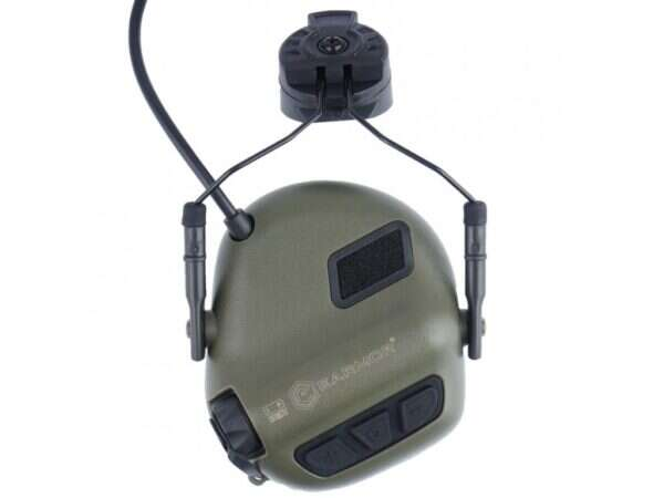 EARMOR M32 PLUS Electronic Tactical Headset, Headband / Helmet Mount - Foliage Green