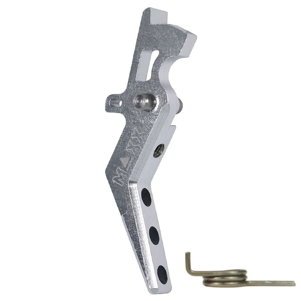 CNC Aluminum Advanced Trigger (Style A) (Silver) for M16 AEG Series