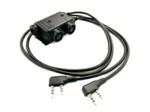 EARMOR M56 DUALCOMM PTT, Kenwood / Baofeng 2-pin Connector