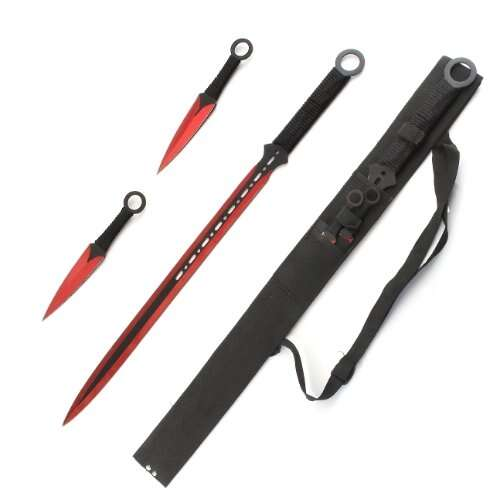 Snake Eye Tactical - Ninja Sword With Throwing Knife Set - SE-644RD