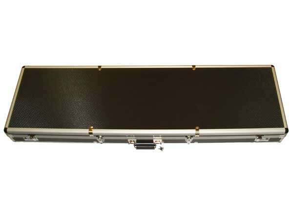 STRIKE Aluminum Rifle Transport Case, 131x38x13 cm (Wave) - Silver / Black