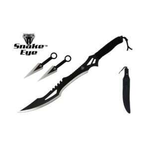 Snake Eye - Fantasy Sword with 2 Throwing Knives - SE-1716-2