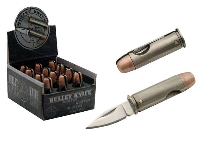 Snake Eye - Tactical 12-PC 44 MAGNUM BULLET Folding Knives Box -SE-1035