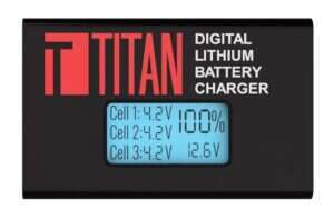TITAN Li-Pol / Li-Ion DIGITAL CHARGER V2 (EU Plug) - Black