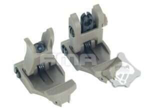 FMA 71L Folding Polymer Sights - Tan