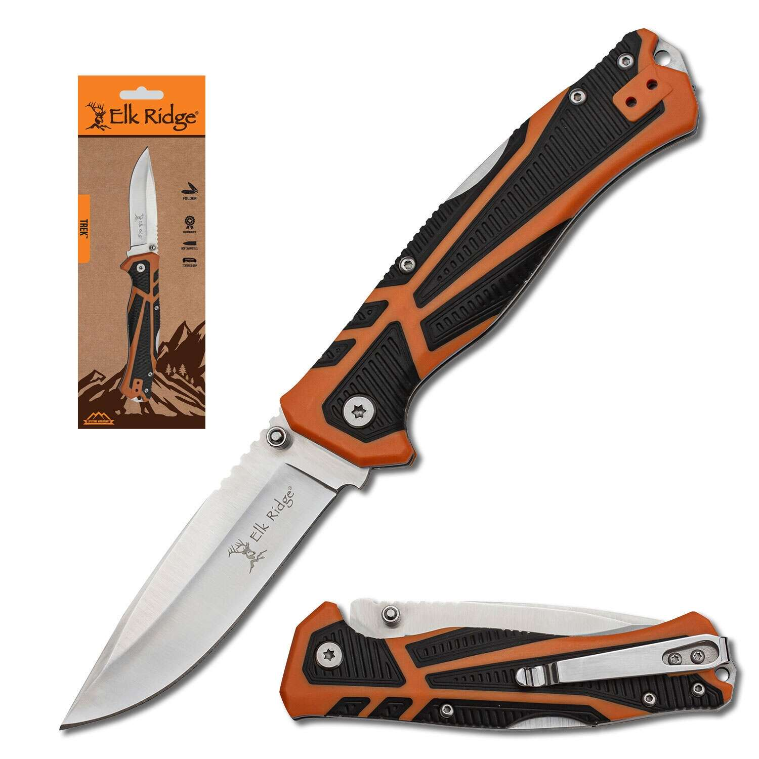 Elk Ridge - TREK - Folding Knife (Clamshell) - ER-TKFDR001CS
