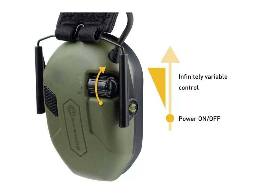 EARMOR M300A Electronic Hearing Protector - Black