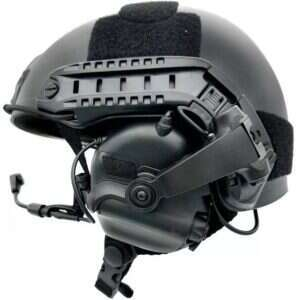 EARMOR M32X MOD4 Tactical Headset, M16C Mount for FAST / ARC - Black