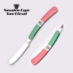 Snake Eye - Tactical Straight Razor Manual Folding Knife - SE-1362D2