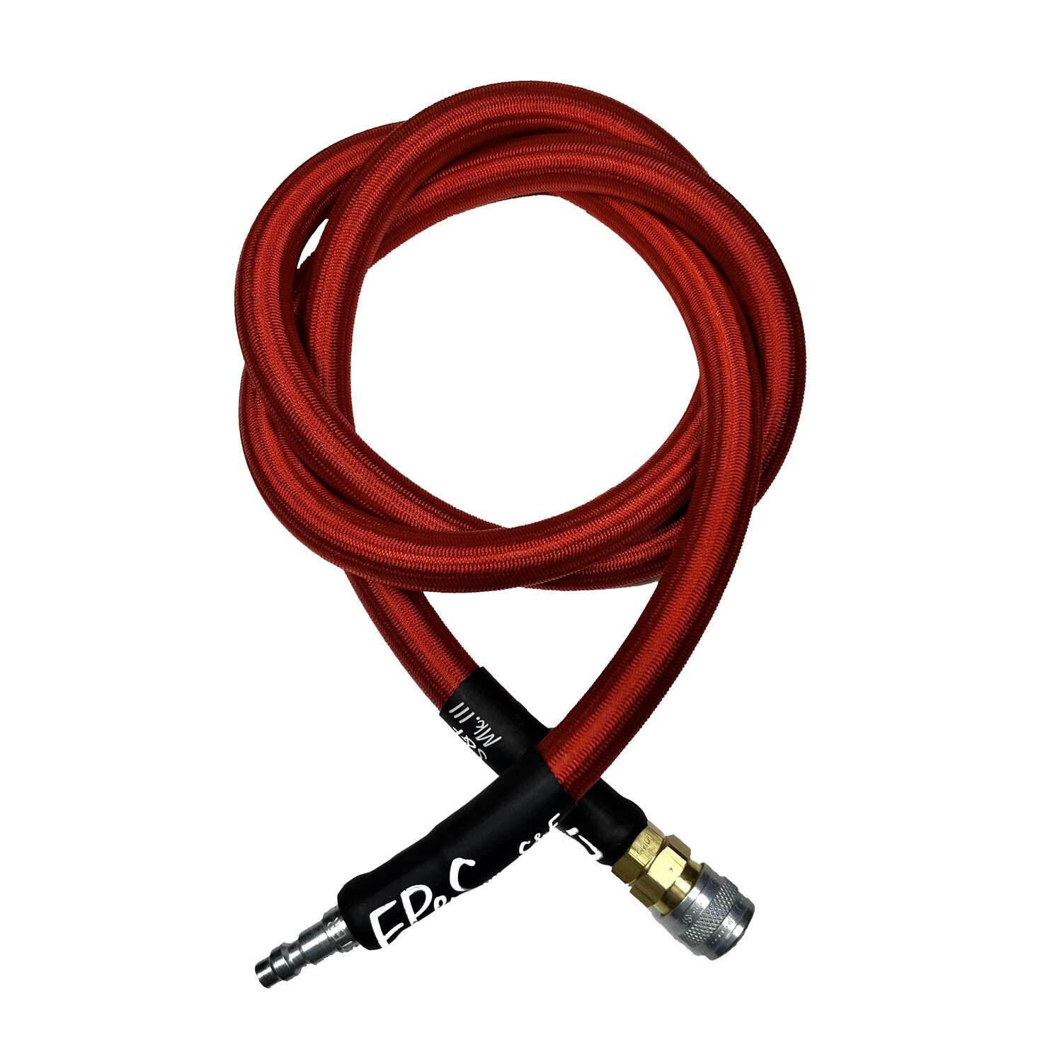 EPeS HPA S a F Braided Hose, 115cm, QD Foster - Red