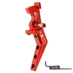 CNC Aluminum Advanced Speed Trigger (Style A) (Red) for M16 AEG Series