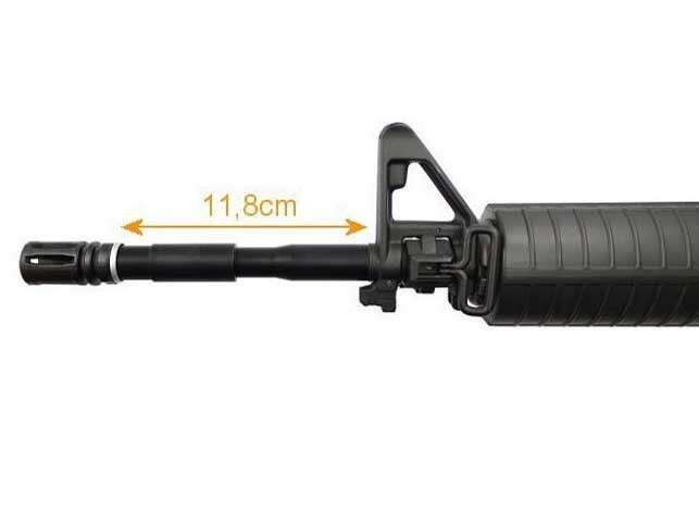 External barrel extension - 11.8 cm