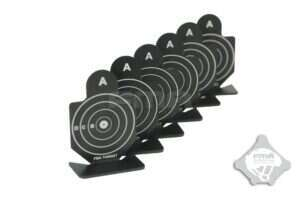 FMA Set of Aluminum Targets Type A, 6 pcs - Black