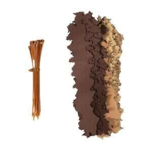 ANAREUS 3D Camouflage Leaves SilkLeaf Stripes, 25 Pcs - Brown