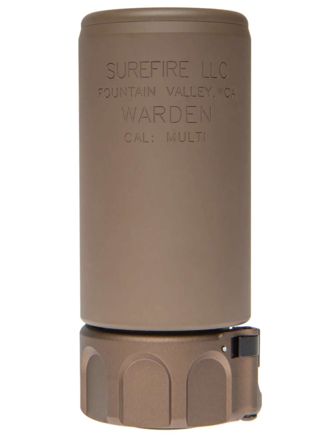 Angry Gun QD WARDEN BLAST Silencer (Full Markings), 14- mm (CCW) - Tan