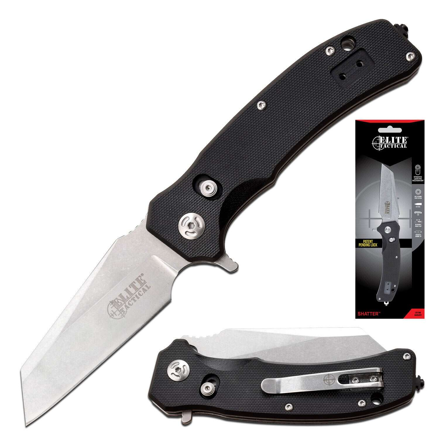 Elite Tactical - SHATTER - Folding Knife w/D.L.M. - ET-FDR014