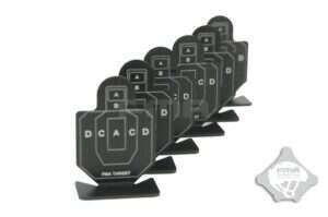 FMA Set of Aluminum Targets Type B, 6 pcs - Black