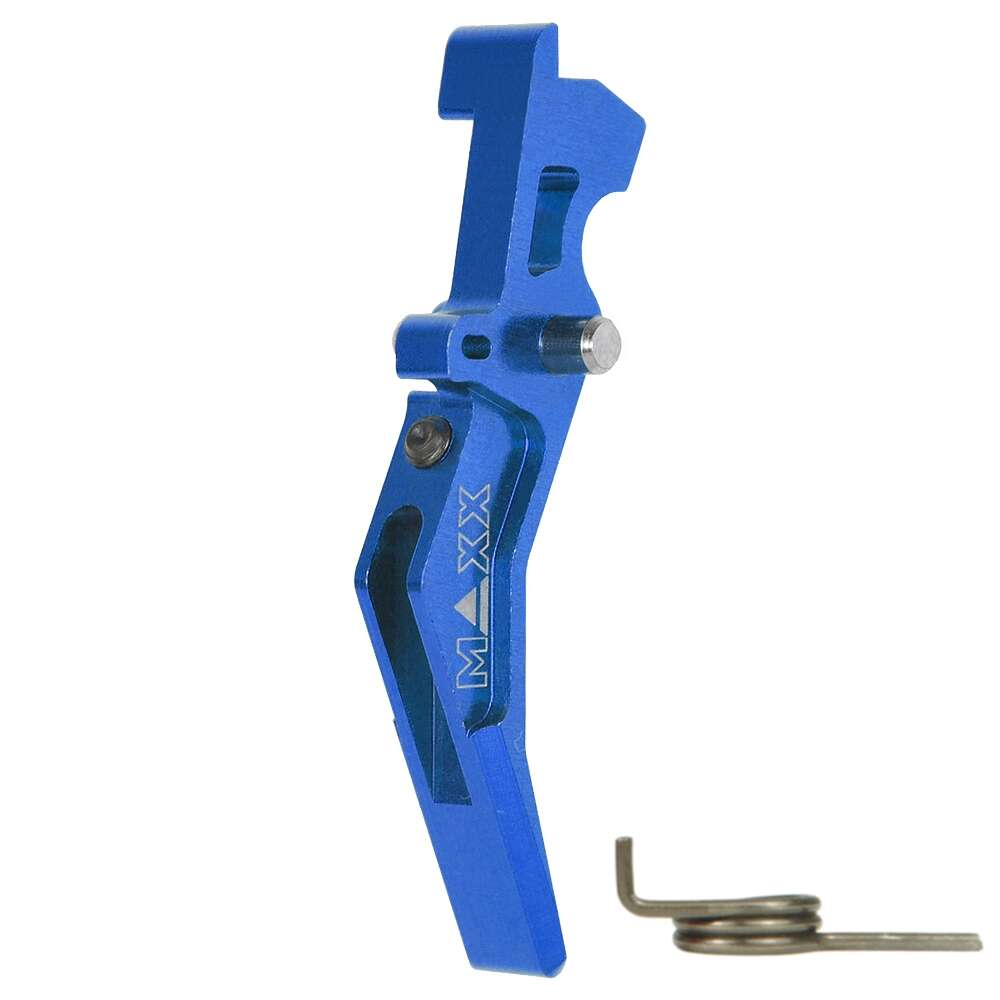 CNC Aluminum Advanced Trigger (Style B) (Blue) for M16 AEG Series