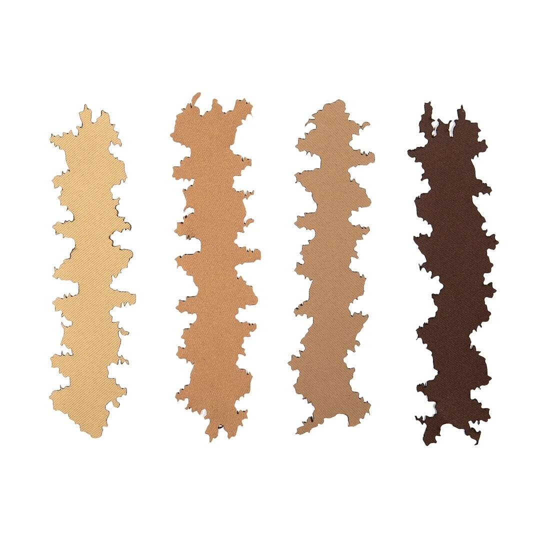ANAREUS Pack of 3D SilkLeaf Camouflage Leaves, Small (25 Pcs) - Brown
