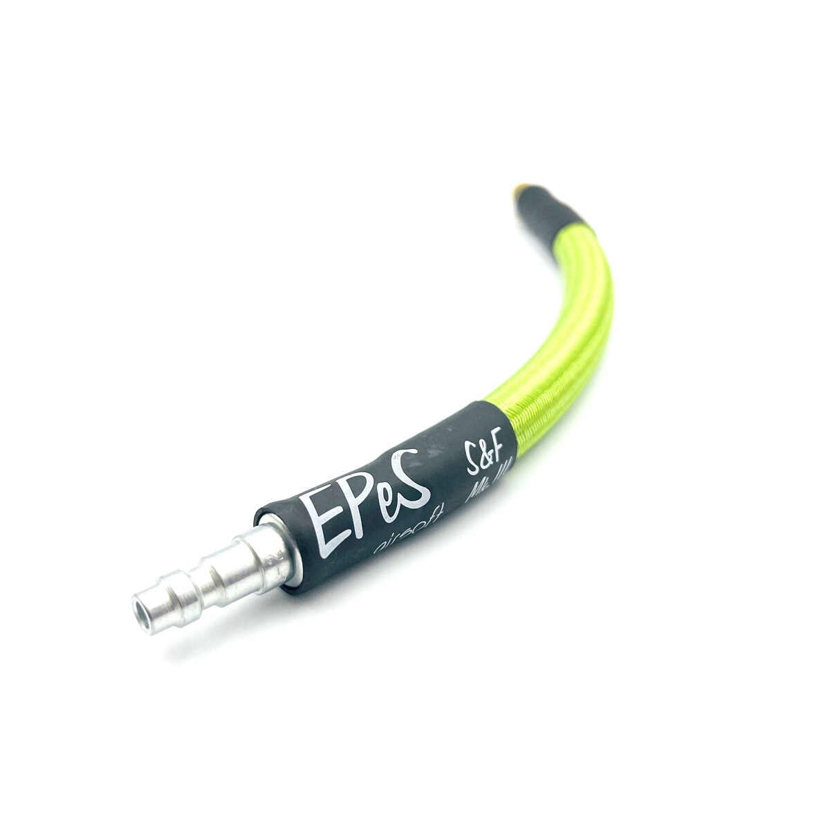 EPeS IGL HPA S a F Braided Hose, 20 cm, QD Foster plus 1/8 NPT - Fresh Green