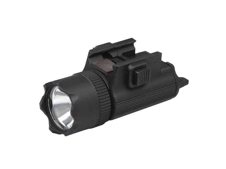 Lampe torche tactique ASG SUPER XENON RIS Rail, 100 lm - Noir