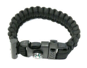 Armband av Paracord tändstål kompass, och vissla