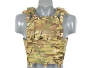 Laser-Cut “Buckle Up" Operator Plate Carrier with AR/AK Magazine Pouch — Multicamo [8Fields]