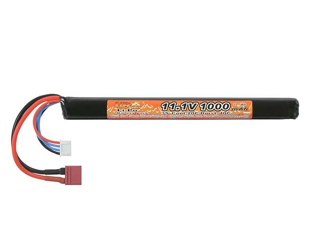 Battery Li-Po 1000mAh 11,1V 20/40C - T-connector [VB]